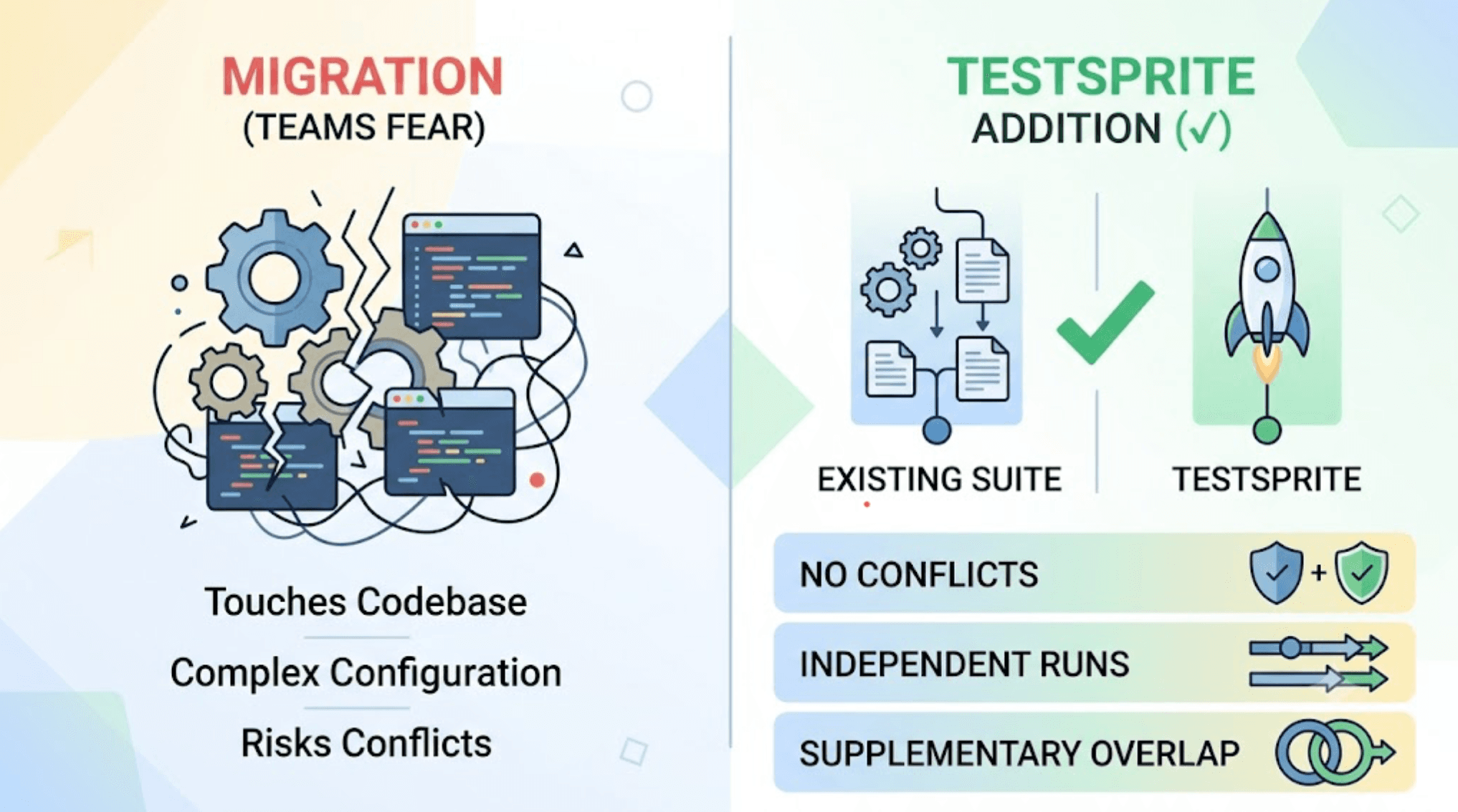 Can TestSprite Run Alongside My Existing Selenium, Cypress, or Playwright Suite? cover