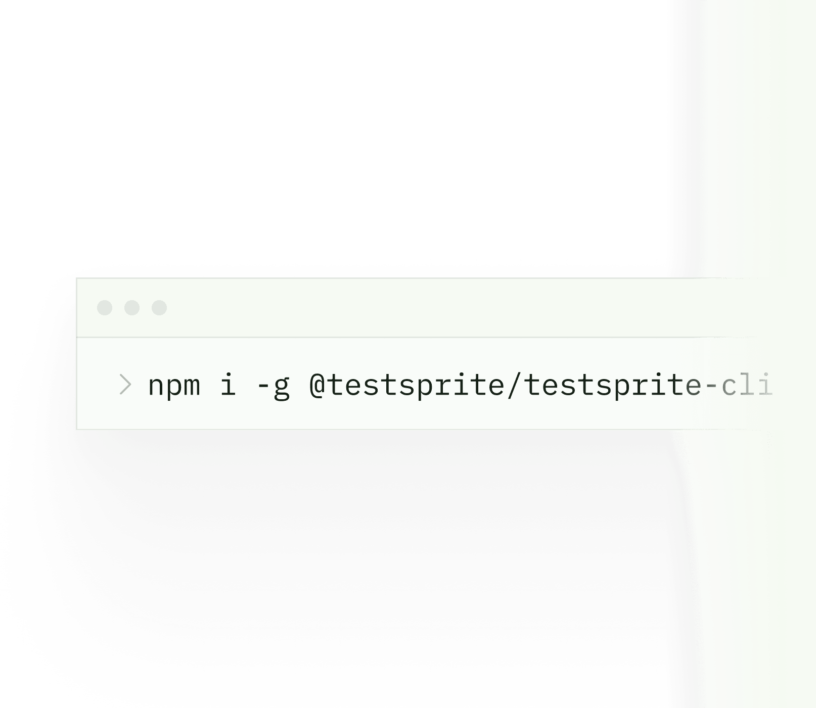 Installing the TestSprite CLI from the terminal