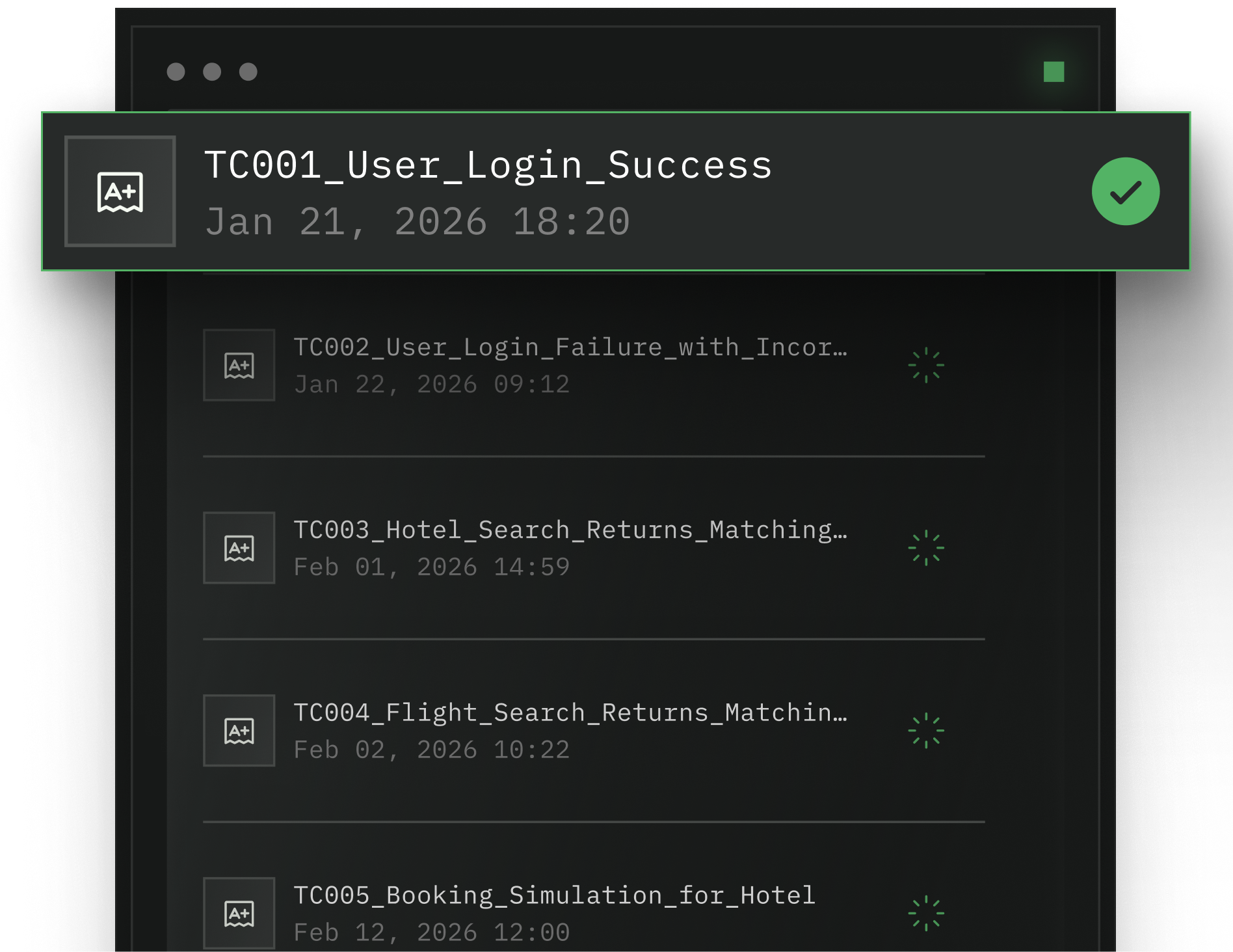 Schedule Recurring Tests